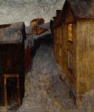 悲しい町から（キャンバスに油彩） 作： Harald Oscar Sohlberg