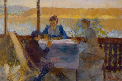ランゴエンのベランダから 作： Harald Oscar Sohlberg
