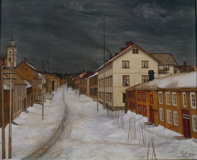 メインストリート、ロロス 作： Harald Oscar Sohlberg