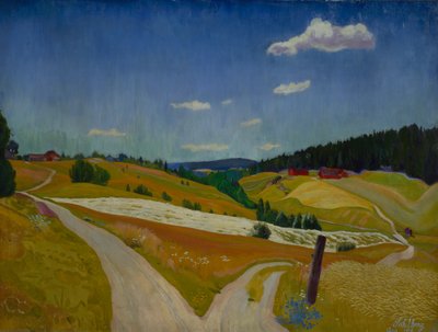 畑の収穫 作： Harald Oscar Sohlberg