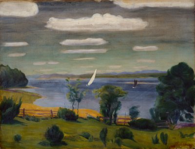 Viksfjorden、ラルヴィクでの夏の日 作： Harald Oscar Sohlberg