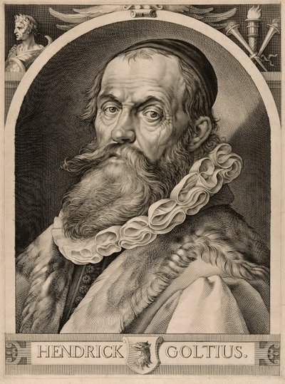 ヘンドリック・ゴルツィウスの肖像 作： Harmen Jansz. Muller