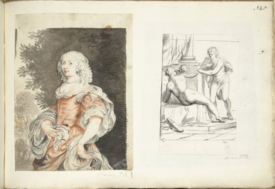 女性と金星、アモール、火星の肖像 作： Harmen ter Borch (possibly)
