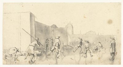 ザイルポールト、ハールレムのスケーター 作： Harmen ter Borch