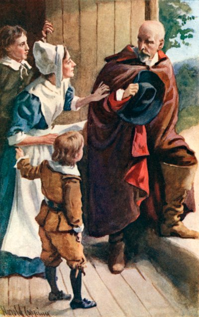 クリスチアーナの訪問者 作： Harold Copping