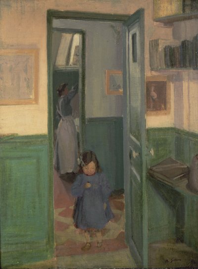 シカトの家で 作： Harold Gilman