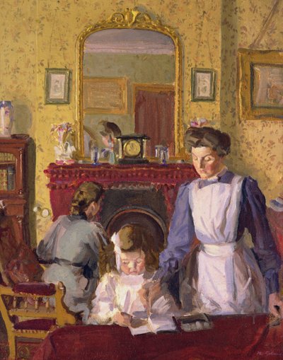 保育園では、Snargate Rectory 作： Harold Gilman