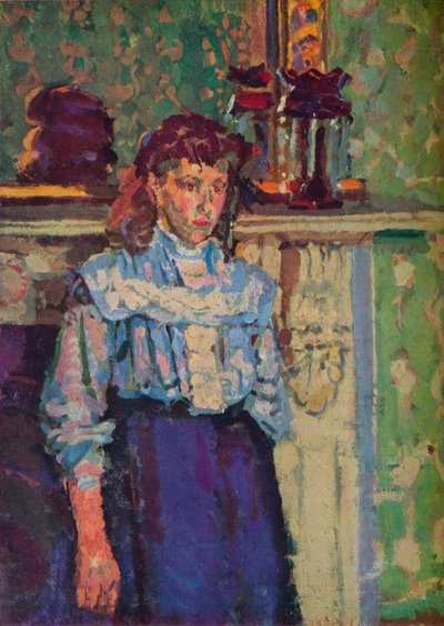 19世紀のインテリア。 作： Harold Gilman