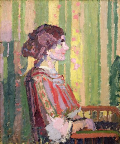 ロバート・ビーヴァン夫人、1913年頃（キャンバスに油彩） 作： Harold Gilman