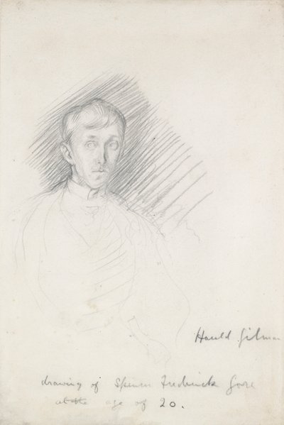 フレデリック・スペンサー・ゴアの肖像 1878-1914, c1911-1912 作： Harold Gilman