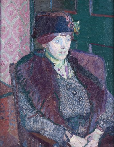 ビクタースライ夫人の肖像、1914年頃 作： Harold Gilman