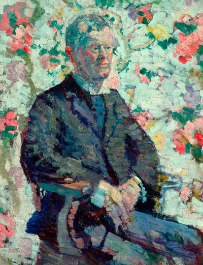 男の肖像、1912-14年頃（キャンバスに油彩） 作： Harold Gilman