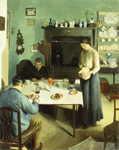 キッチンでの食事 作： Harold Harvey