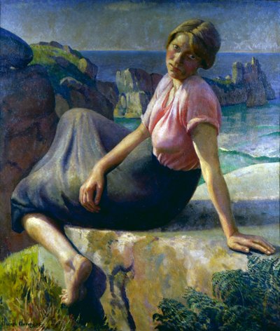 崖の上の少女 作： Harold Harvey