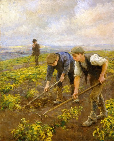 マウンツベイの上のホーイング（キャンバスに油彩） 作： Harold Harvey