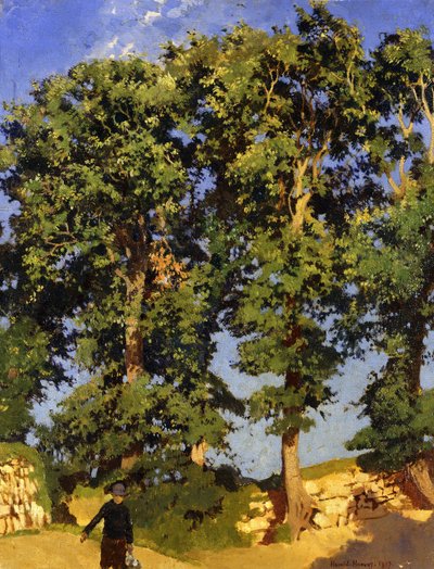 収穫の途中 作： Harold Harvey