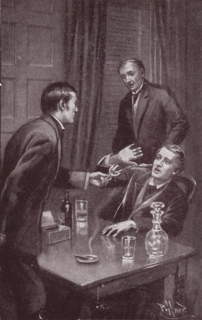 チャールズ・ディケンズ著『エドウィン・ドルードの謎』のイラスト（リトグラフ 作： Harold Hume Piffard