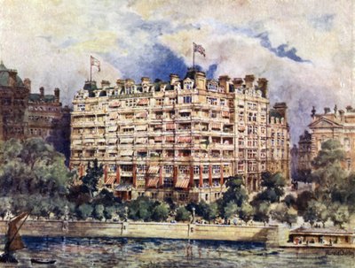 1889年にサボイホテルのリバーフロント 作： Harold Oakley