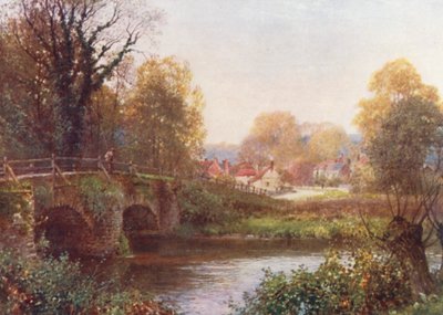 ゴダミング近郊イージング（カラーリトグラフ） 作： Harold Sutton Palmer