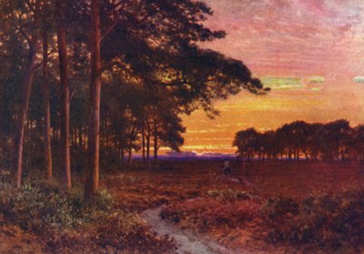 ムーアズの夕べ、ハインドヘッド（カラーリトグラフ） 作： Harold Sutton Palmer