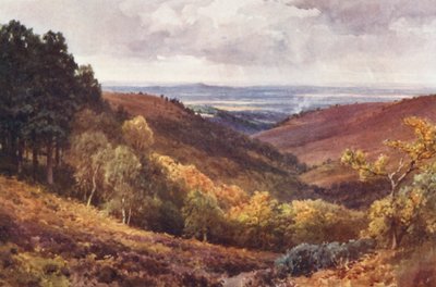 ハインドヘッド、パンチボウル、北を向いて（カラーリトグラフ） 作： Harold Sutton Palmer