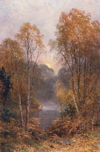 秋の月（カラーリトグラフ） 作： Harold Sutton Palmer