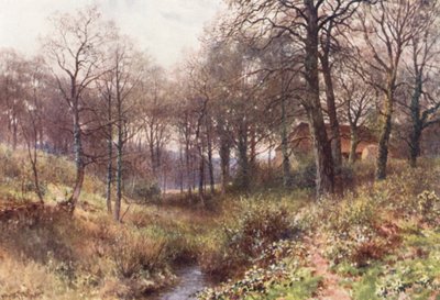 ザ・ファーム・ミッドスト・ザ・ウッズ、ハスレミア近郊（カラーリトグラフ） 作： Harold Sutton Palmer