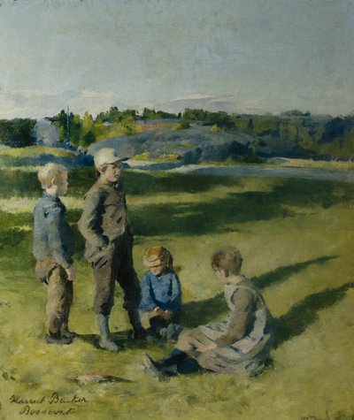 子供たち、ボセビク 作： Harriet Backer