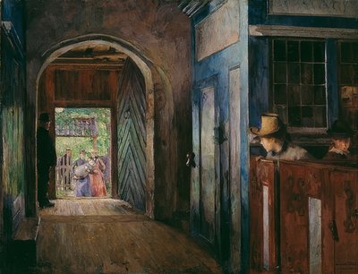 タヌム教会での洗礼。 1892 作： Harriet Backer
