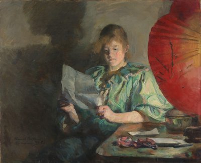 イブニング, インテリア 作： Harriet Backer
