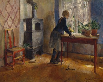 窓際の少女 作： Harriet Backer