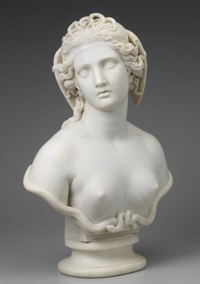 メデューサ、1854年頃 作： Harriet Goodhue Hosmer