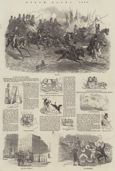 Epsom Races、1849 作： Harrison William Weir