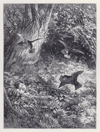 The Children in the Wood (Engraving) 作： Harrison William Weir