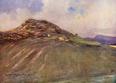 ゴルフコースクローマー、16番ティー（カラーリトグラフ） 作： Harry (1878 1950) Rountree