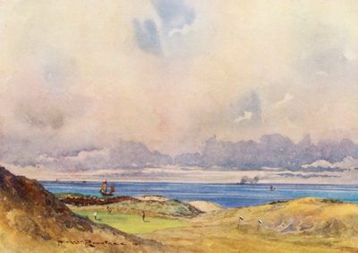 ゴルフコースワラシー、ファースグリーン（カラーリトグラフ） 作： Harry (1878 1950) Rountree