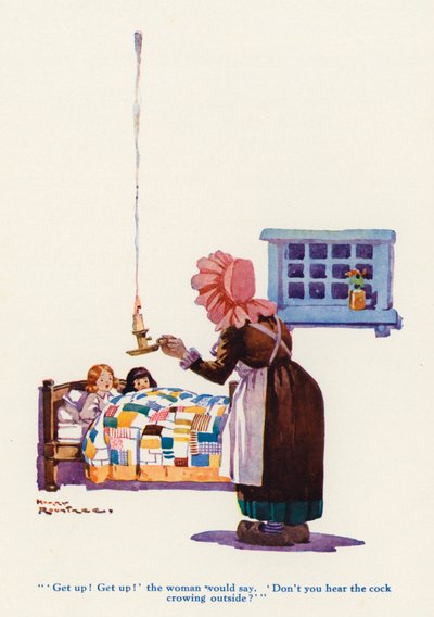 未亡人と彼女の小さな乙女たち（カラーリソ） 作： Harry Rountree