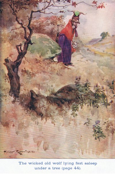 邪悪なオオカミはぐっすり眠っていた 作： Harry Rountree