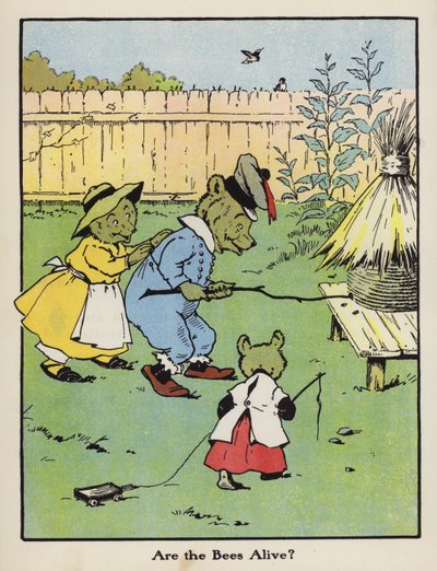 ミツバチは生きているか？(カラーリトグラフ) 作： Harry B Neilson