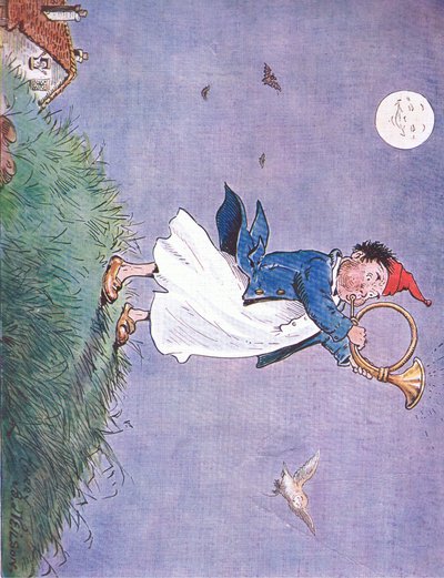 彼は大声で、そして甲高い音で爆風を吹いた、1920 作： Harry B Neilson