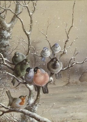 雪の上の鳥 作： Harry Bright