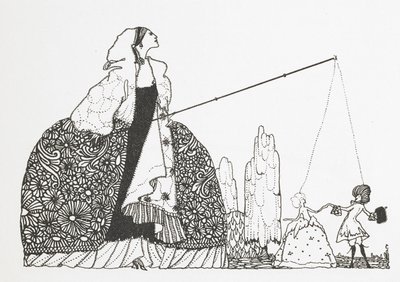 操り人形師としての女性。 作： Harry Clarke
