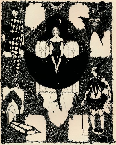 コロンバイン、1900-1930年、1925年 作： Harry Clarke