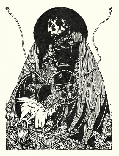 エドガー・アラン・ポー：エンド・ピース（リトグラフ） 作： Harry Clarke