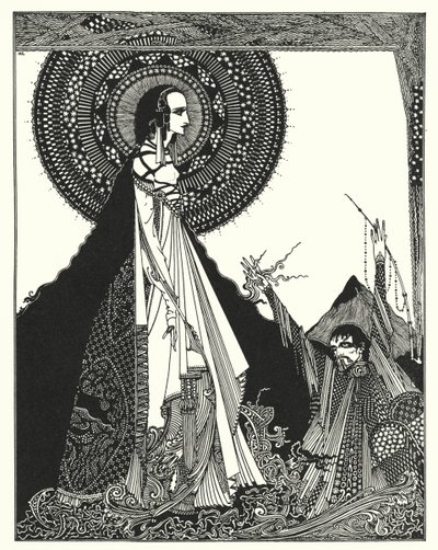 エドガー・アラン・ポー：リギア（リトグラフ） 作： Harry Clarke