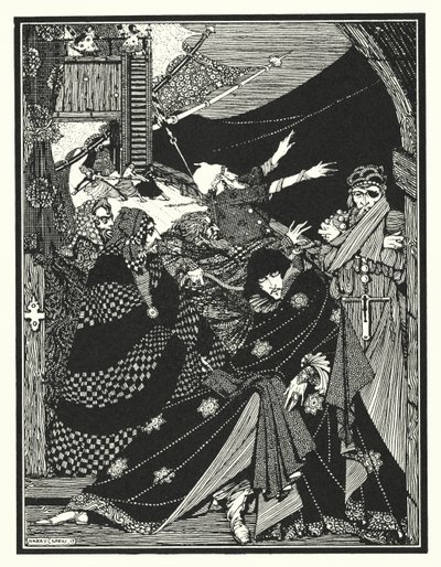 エドガー・アラン・ポー：瓶の中のMS（リトグラフ） 作： Harry Clarke