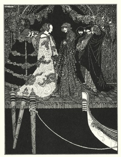エドガー・アラン・ポー：割り当て（リトグラフ） 作： Harry Clarke