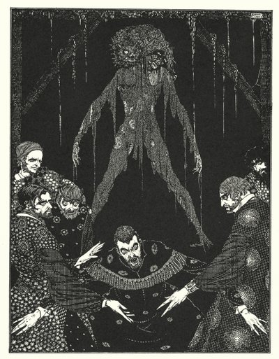 エドガー・アラン・ポー：黒猫（リトグラフ） 作： Harry Clarke