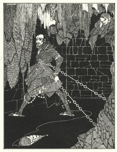 エドガー・アラン・ポー：アモンティリャードの酒樽（リトグラフ） 作： Harry Clarke