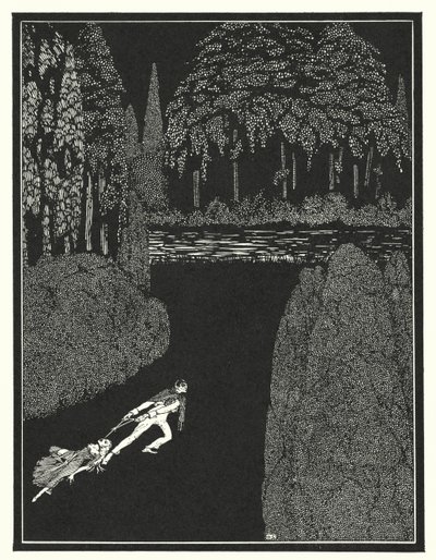 エドガー・アラン・ポー：マリー・ロジェの謎（リトグラフ） 作： Harry Clarke